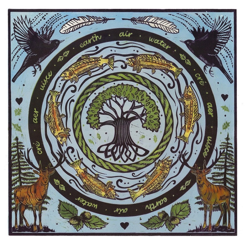 3) Sue Rowland ‘Earth Air Water ‘ Multi plate Lino Print (2)