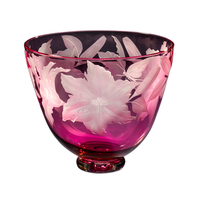 New work by glass artist Julia Linstead, based in the Scottish Borders