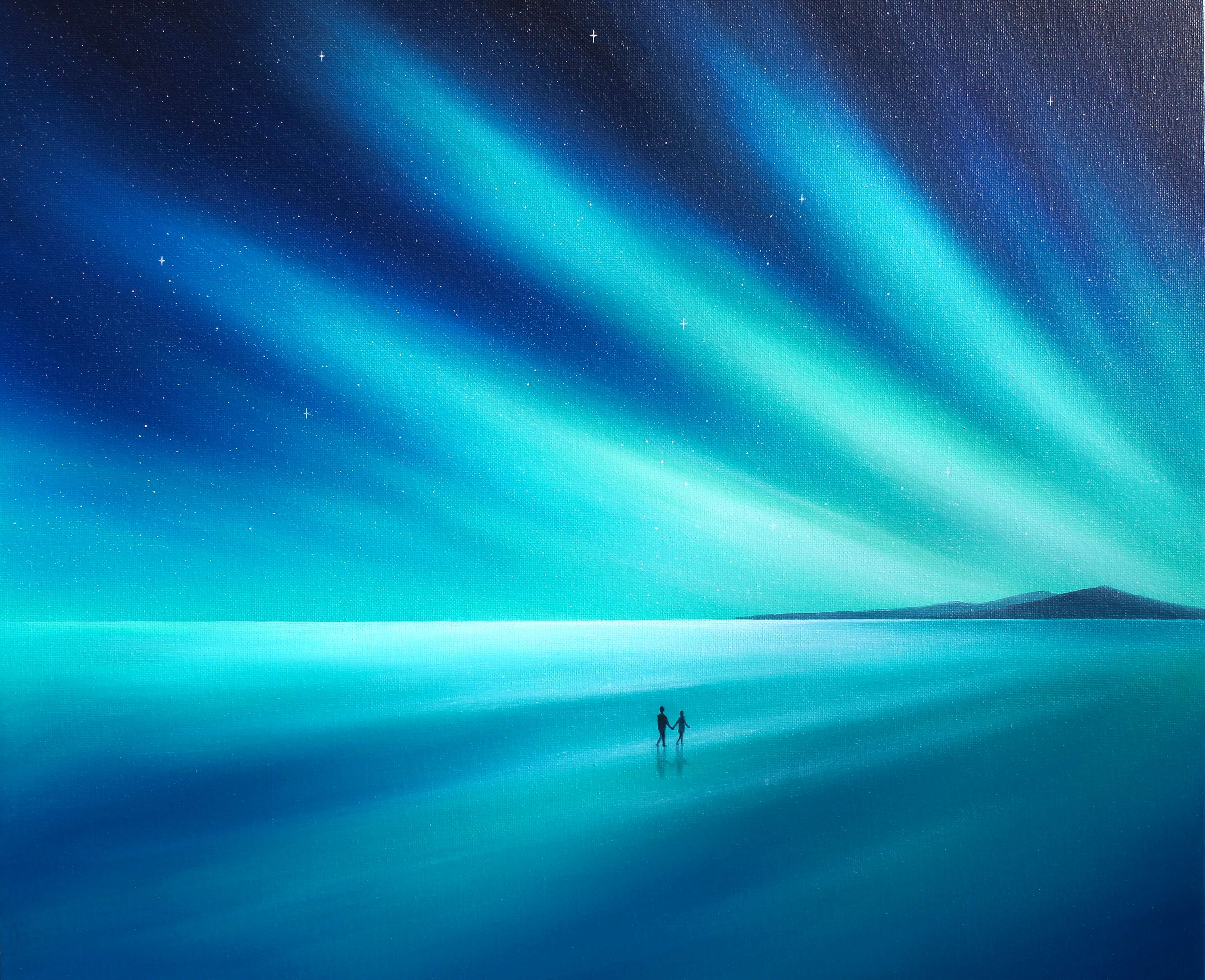Walking-under-the-Northern-lights-2
